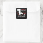 Rawrは私が恐竜のTレックスであなたを愛していることを意味おもしろい スクエアシール (バッグ)