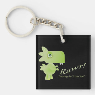 RawrはI愛をディーノ意味します キーホルダー