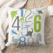 RawrはI愛を子供へ恐竜の枕の意味します クッション (ブランケット)