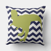 RawrはI愛を子供へ恐竜の枕の意味します クッション (正面)