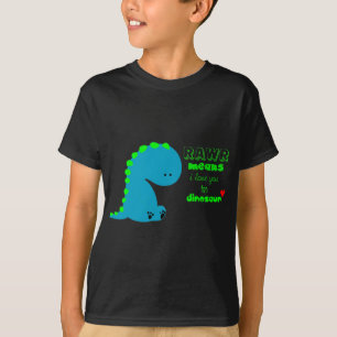 Rawrはi愛を恐竜のワイシャツの意味します Tシャツ