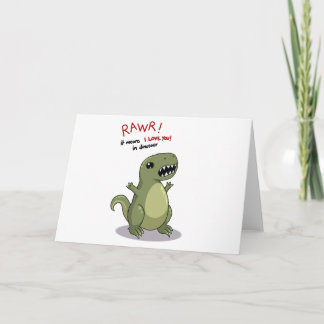RawrはI愛を恐竜の意味します カード