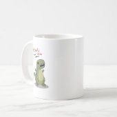 RawrはI愛を恐竜の意味します コーヒーマグカップ (正面左)