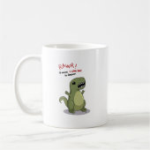 RawrはI愛を恐竜の意味します コーヒーマグカップ (左)