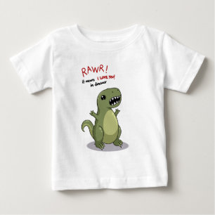 RawrはI愛を恐竜の意味します ベビーTシャツ