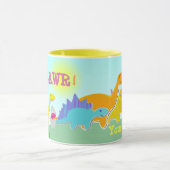 Rawrを言って下さい! 恐竜の一流のマグ マグカップ (中央)