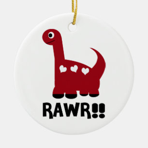 Rawrディーノの赤 セラミックオーナメント