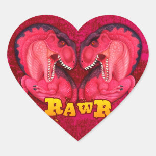 Rawr愛saurus ハートシール
