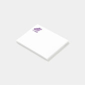 RAWR紫色の斑点Tレックス恐竜 ポストイット (アングル)