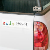 rawr バンパーステッカー (トラック上)