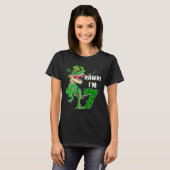 Rawr 僕は7歳の誕生日 2015 ティラノサウルス 恐竜 tシャツ (正面フル)
