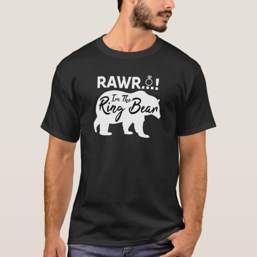 Rawr 指輪を運ぶ子 披露宴の練習  花嫁の友人 tシャツ (正面)