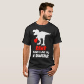 Rawr Dinosaur'運s Aハートバレンタインデーキュート Tシャツ (正面フル)