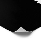 Rawr Fish おもしろい Animal Pun Dark BG ポスター (角)