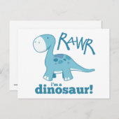 RAWR Iは恐竜の卒業証書はがき ポストカード (正面/裏面)