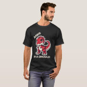 Rawr Iは恐竜の漫画Tレックスの怪物 Tシャツ (正面フル)