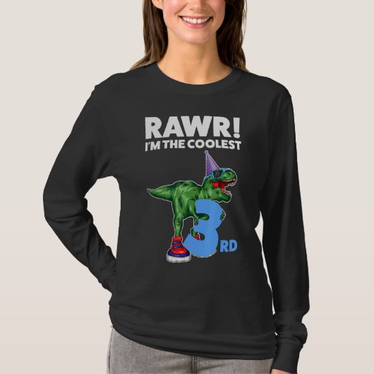 Rawr Iは第3次クール誕生日誕生日 Tシャツ (正面)