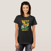 Rawr I'm 2レックス恐竜ごみ収集車2nd Birthd Tシャツ (正面フル)