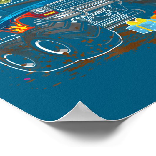 Rawr I'm 2 2nd Birthday T Rex Dinosaur Funny Party ポスター (角)