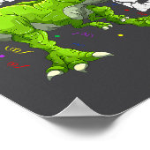 Rawr I'm 5 5th Birthday T Rex Dinosaur Funny Party ポスター (角)