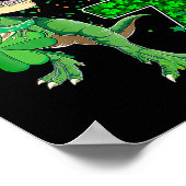 Rawr I'm 7 Birthday Years Old 2015 T Rex Dinosaur  ポスター (角)