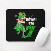 Rawr I'm 7 Birthday Years Old 2015 T Rex Dinosaur  マウスパッド (マウス)