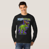 Rawr I'm a Dinofourレックス恐竜4th Birthday Part Tシャツ (正面フル)