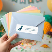 RAWR Under the Lights Dinosaur Winter Birthday ラベル