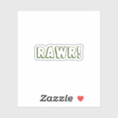 Rawr! Water Bottle Sticker シール (シート)