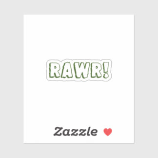 Rawr! Water Bottle Sticker シール
