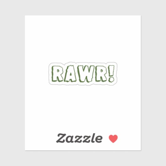 Rawr! Water Bottle Sticker シール (シート)