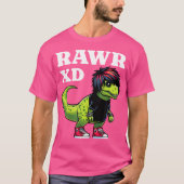 Rawr Xd Scene Kid 2000S美的恐竜Emo Sce Tシャツ (正面)