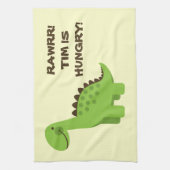 Rawrr! 空腹な恐竜! キッチンタオル (縦)
