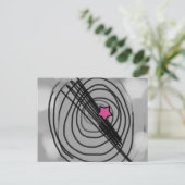 Ray-O-gramはがき(ピンク星) ポストカード (スタンド正面)