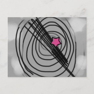 Ray-O-gramはがき(ピンク星) ポストカード