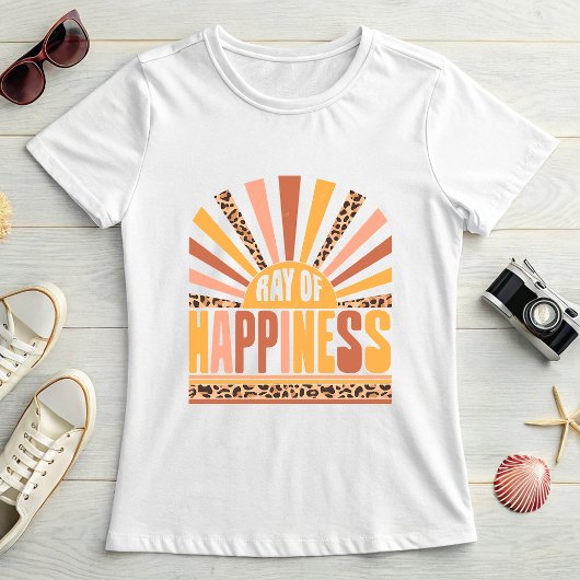 Ray of Happiness, Retro Sunshine Summer Tシャツ
