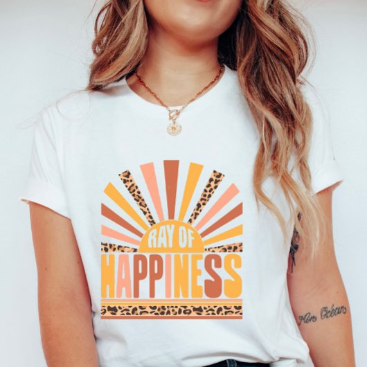 Ray of Happiness, Retro Sunshine Summer Tシャツ