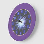 Ray of Light Wall Clock、10.75インチ平方アクリル ラージ壁時計 (傾斜)