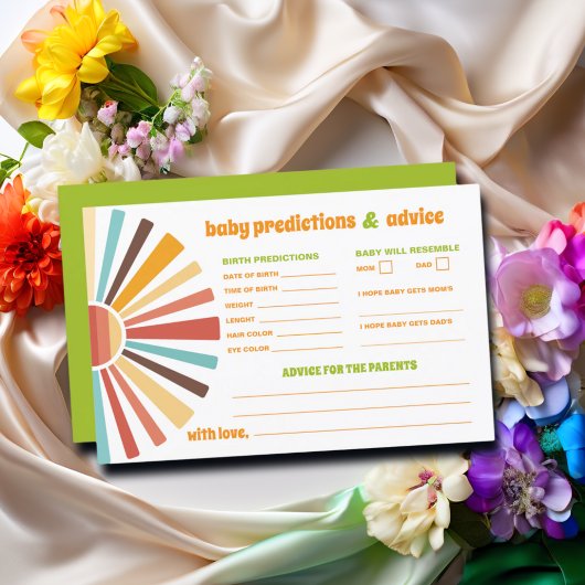 Ray of Sunshineアドバイスベビー予測カード