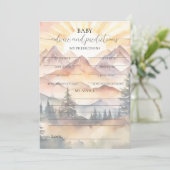 Ray of Sunshineベビーアドバイス&予測カード 招待状 (スタンド正面)