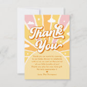 Ray of Sunshineベビーシャワー サンキューカード (正面)