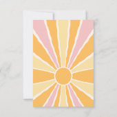 Ray of Sunshineベビーシャワー サンキューカード (裏面)