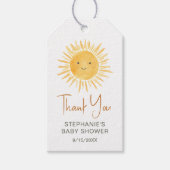 Ray Of Sunshine赤ちゃんシャワーありがとう ギフトタグ (正面)