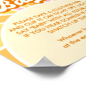 Ray of Sunshine赤ちゃんシャワー言わないベビーゲーム ポスター (角)