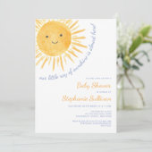Ray of Sunshine ベビーシャワー 招待状 (スタンド正面)