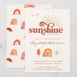 Ray of Sunshine | ボヘミアン ベビーシャワー 招待状