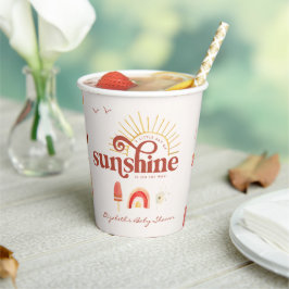 Ray of Sunshine | ボヘミアン ベビーシャワー 紙コップ