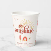 Ray of Sunshine | ボヘミアン ベビーシャワー 紙コップ (正面)