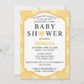 Ray of Sunshine Baby Shower Invitation 招待状 (正面)