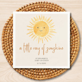 Ray Of Sunshine Bohoベビーシャワー スタンダードカクテルナプキン